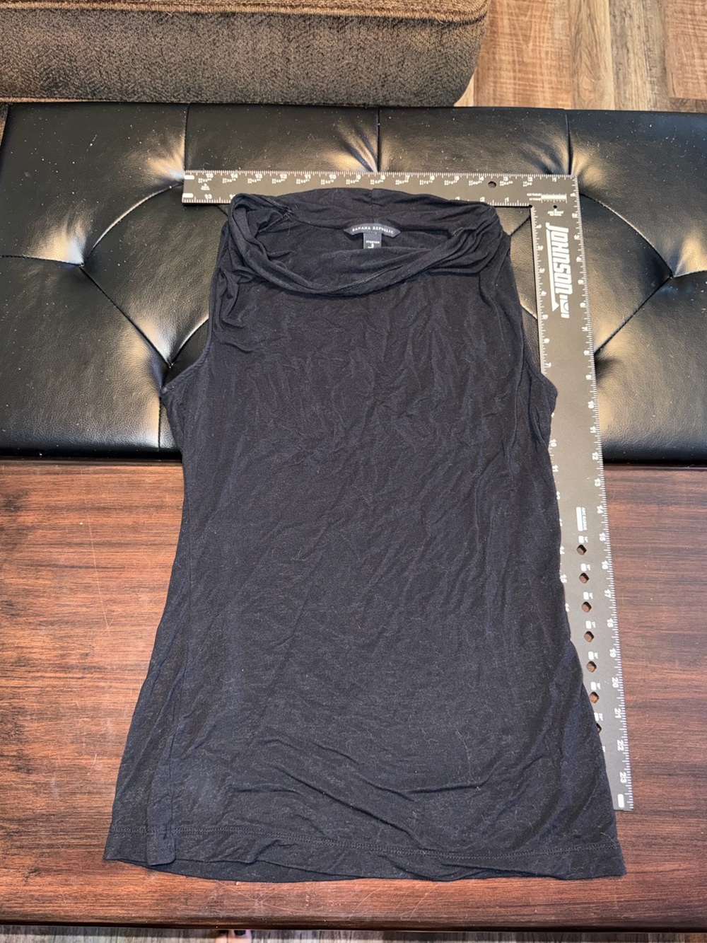 Banana Republic Black Cowl Neck Sleeveless Tank